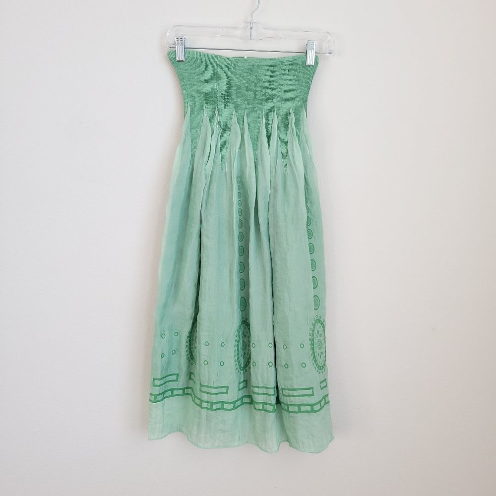 Lapis Pink Iridescent Stretch Strapless Dress 